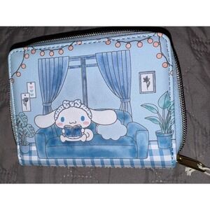 Loungefly Cinnamoroll Wallet Blue Gingham- NWT